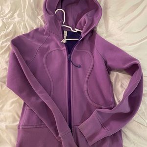 Lulu Lemon Purple Scuba Zip Up